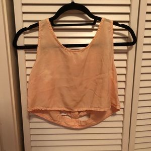 47 Street Peach Cutout Tank